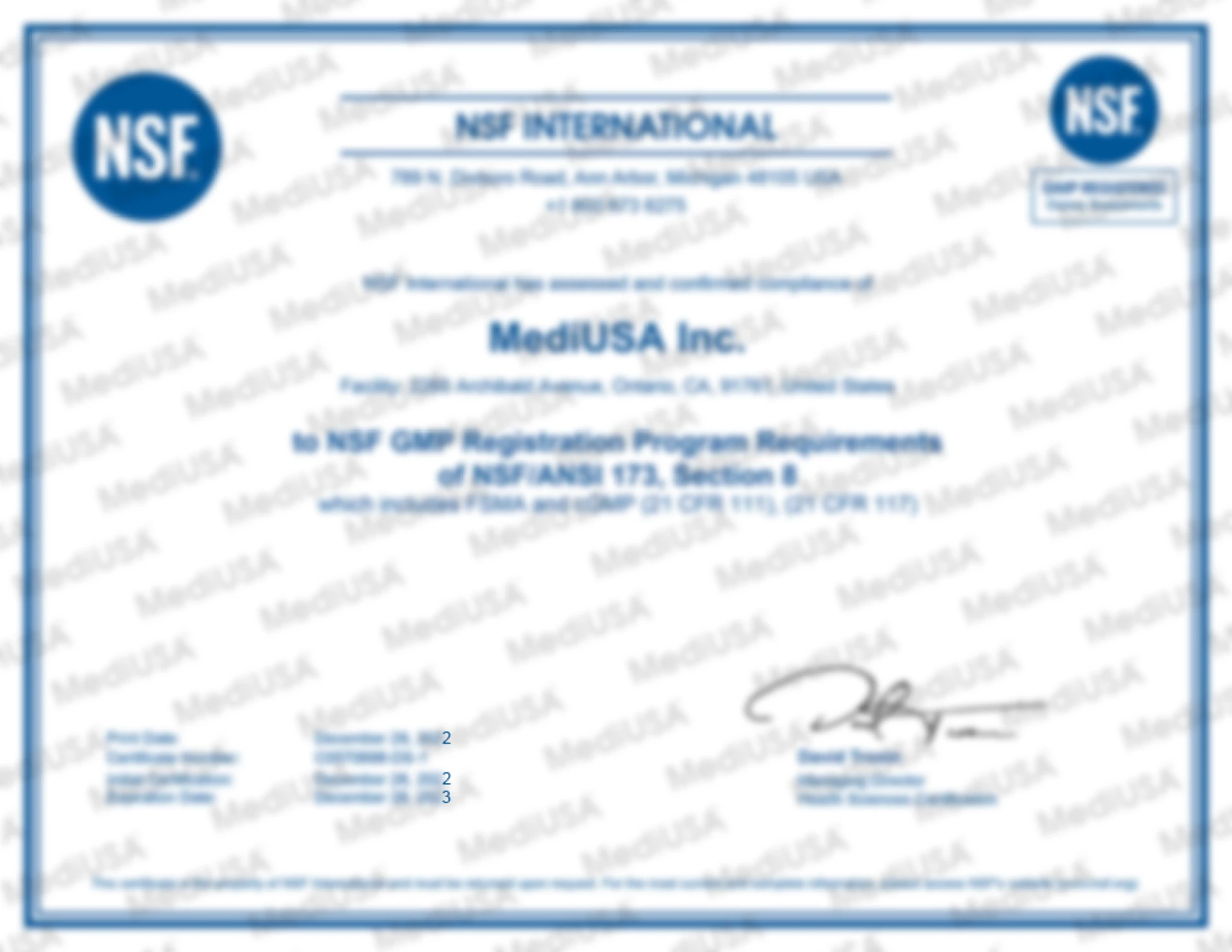 NSF MediUSA